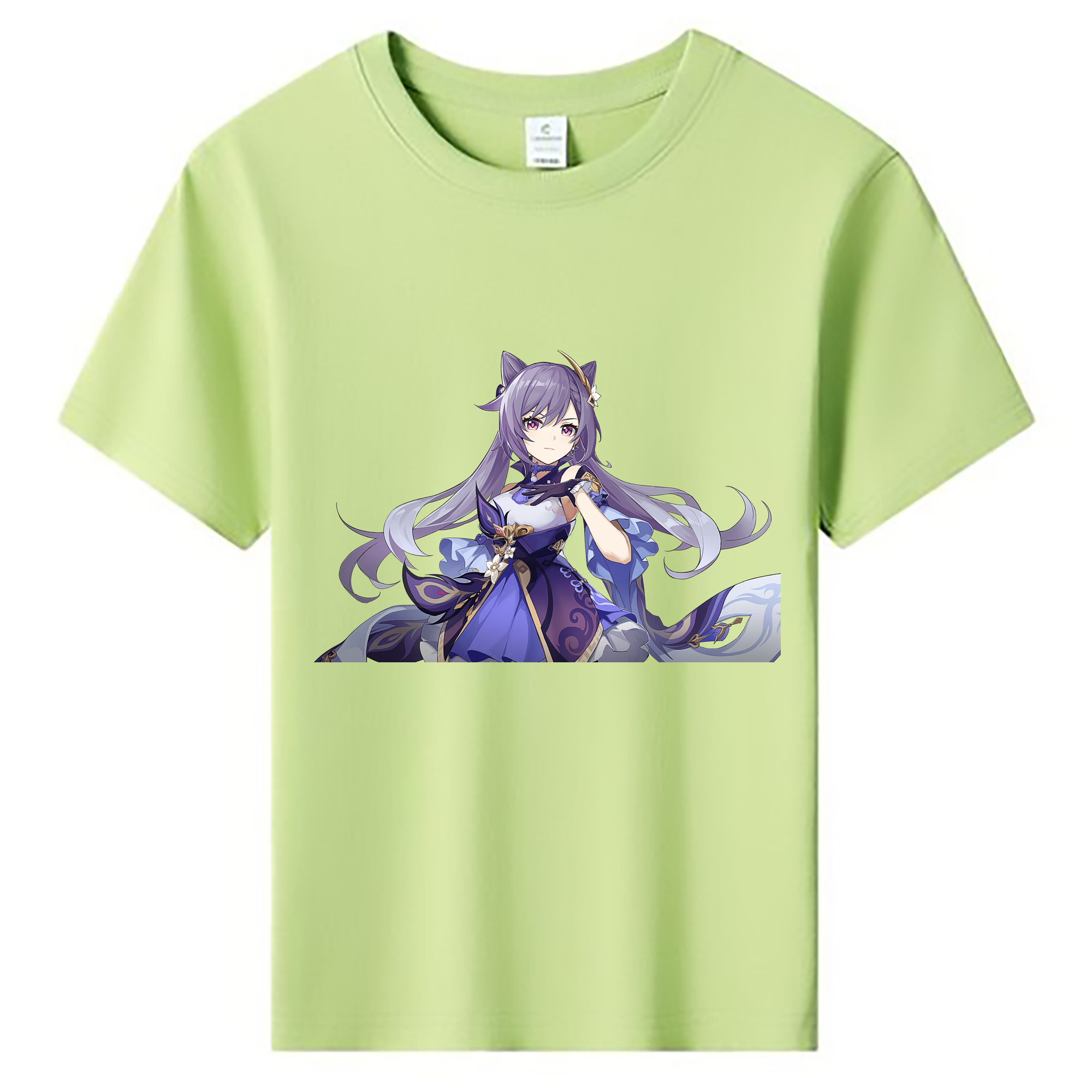げんし神 刻晴 こくせい genshin Kokusei 綿100％キッズTシャツ（フロントプリント）